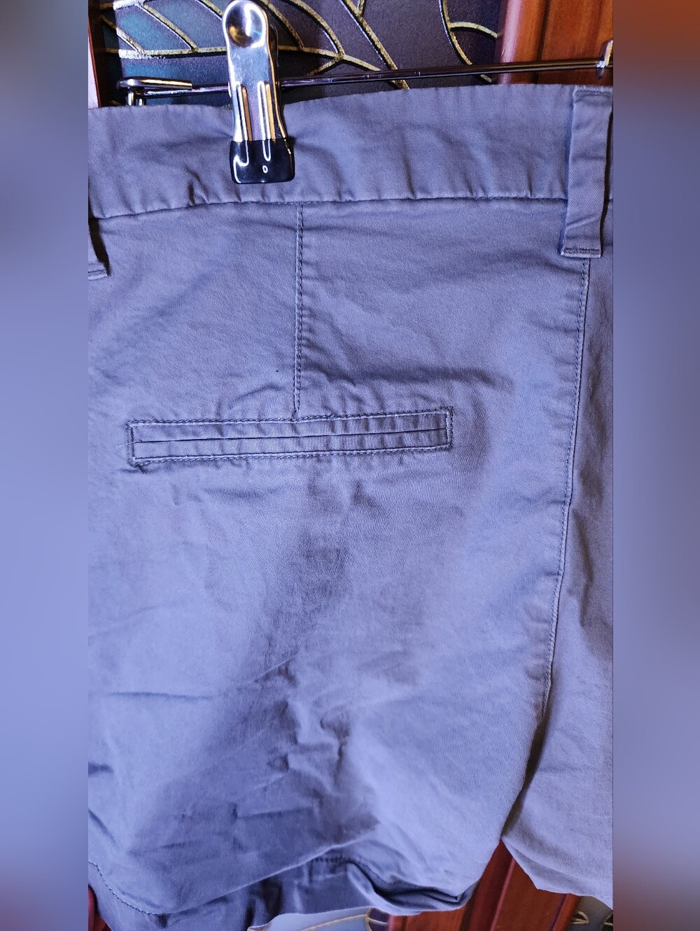 Old Navy Women's Classic Casual Shorts in Slate Blue Gray - Picture 5 of 6
